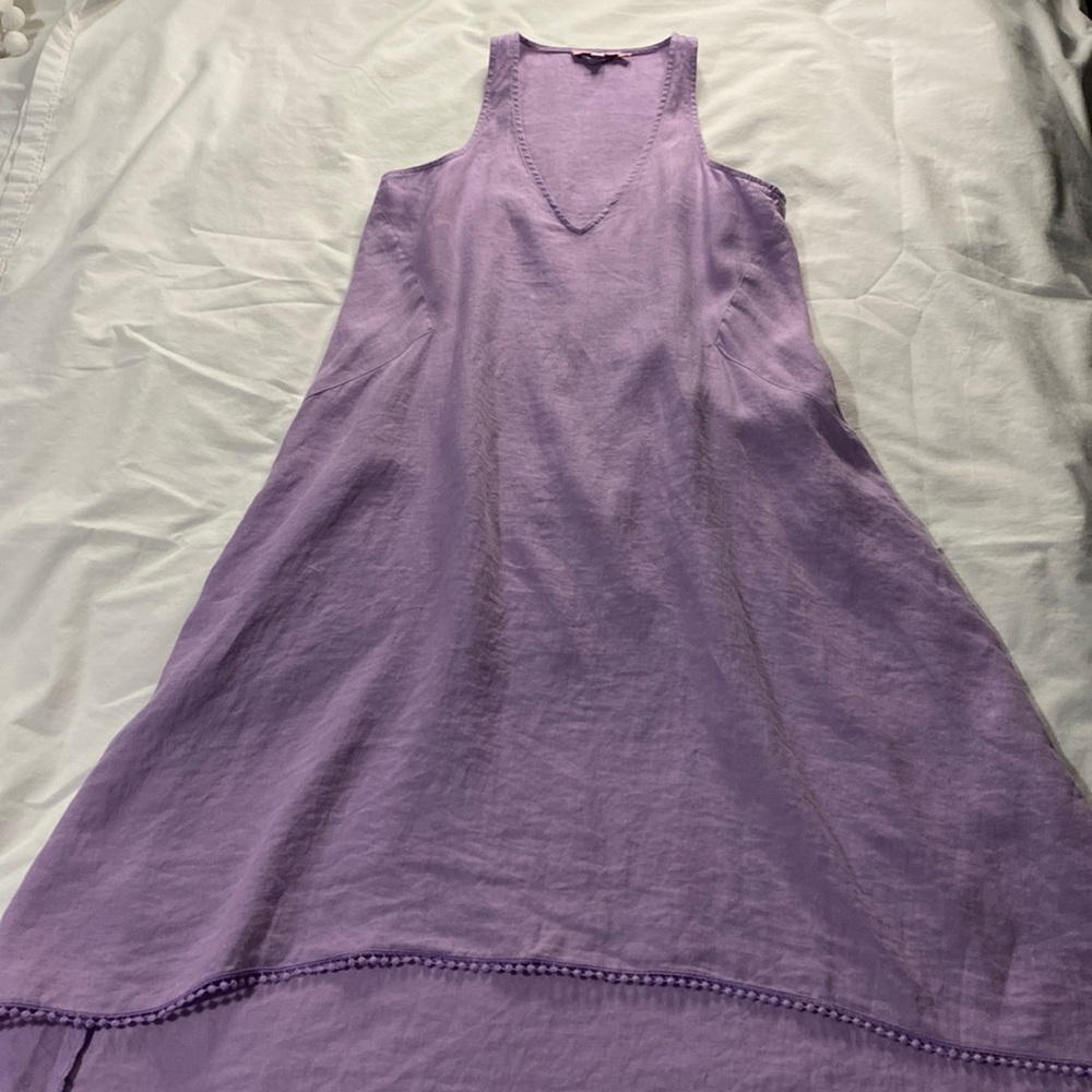 Calypso St. Barth Lilac Sleeveless High-Low Dress